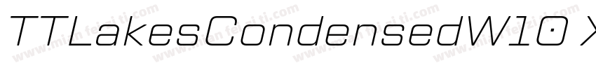 TTLakesCondensedW10 XBoldIt Regular字体转换